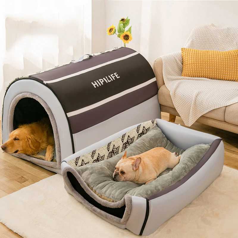 Winter Pet Cat Bed Foldable Dog House Dog Villa Sleep Kennel Removable Nest Warm Enclosed Cave Sofa Pet Supply M251117