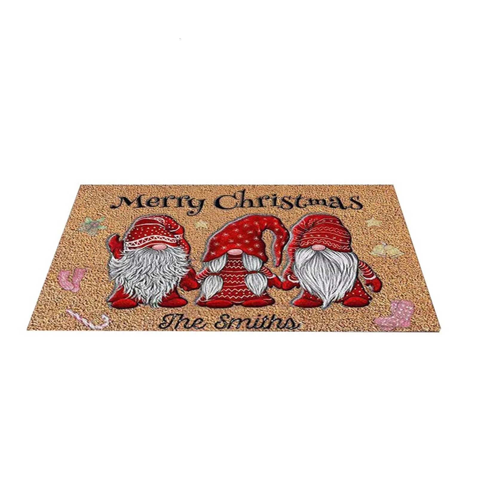 Christmas Floor Mat Merry Christmas Decoration Entrance Doormat Bedroom Bath Toilet Anti Slip Carpet for Home New Year Gift 2026M251117