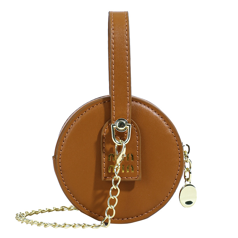 designer bag new style children's bag candy-colored mini round cake bag all-match alphabet girl chain crossbody and handbag