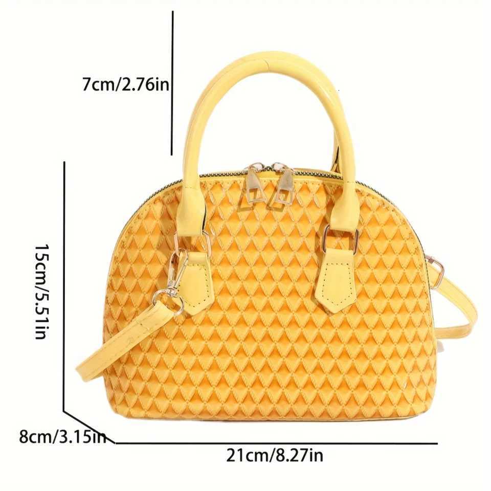Geometric Pattern Mini Shoulder Bag - Stylish Top Handle Crossbody for Womens ShoppingW251117