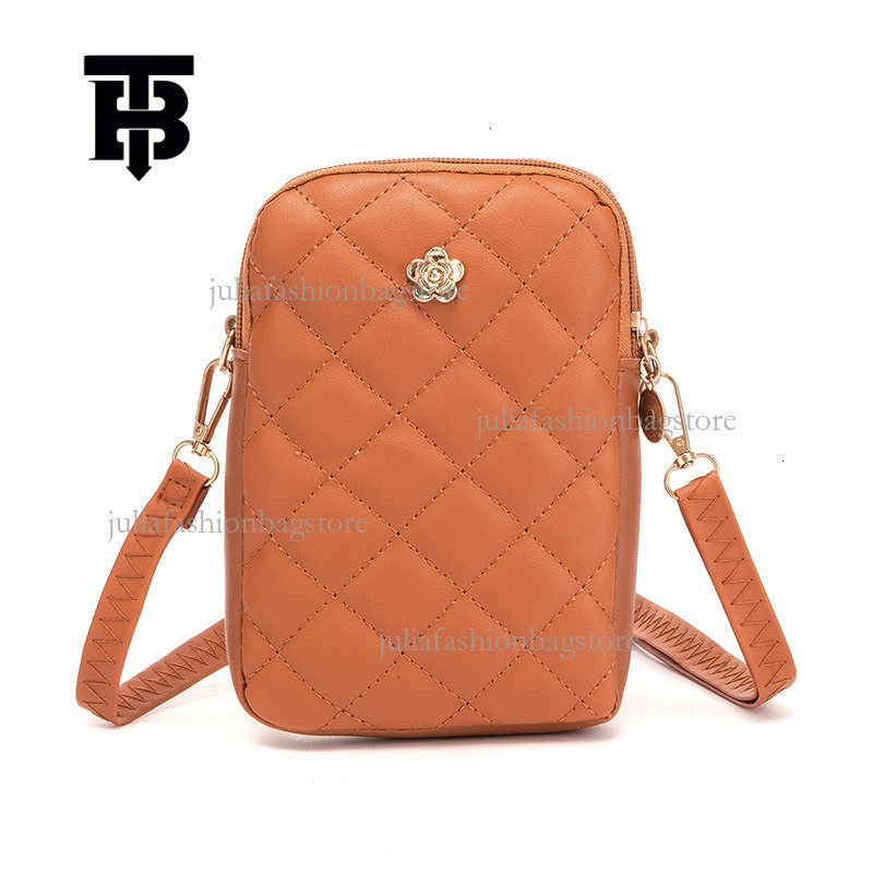 TB BHULAMTE Designer Women's Simple Shoulder Crossbody Bag Luxury Versatile Upright Phone Bag Mini Handbag Diamond Grid Embroidery Thread Zipper 