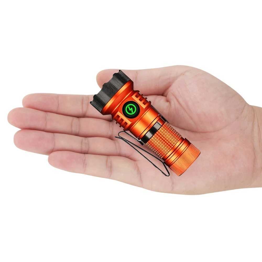 7xLED High Bright White/Red/Green/Blue/365nm UV Light Mini Flashlight USB Rechargeable Hiking Fishing Camping Magnet Work Torch M251117