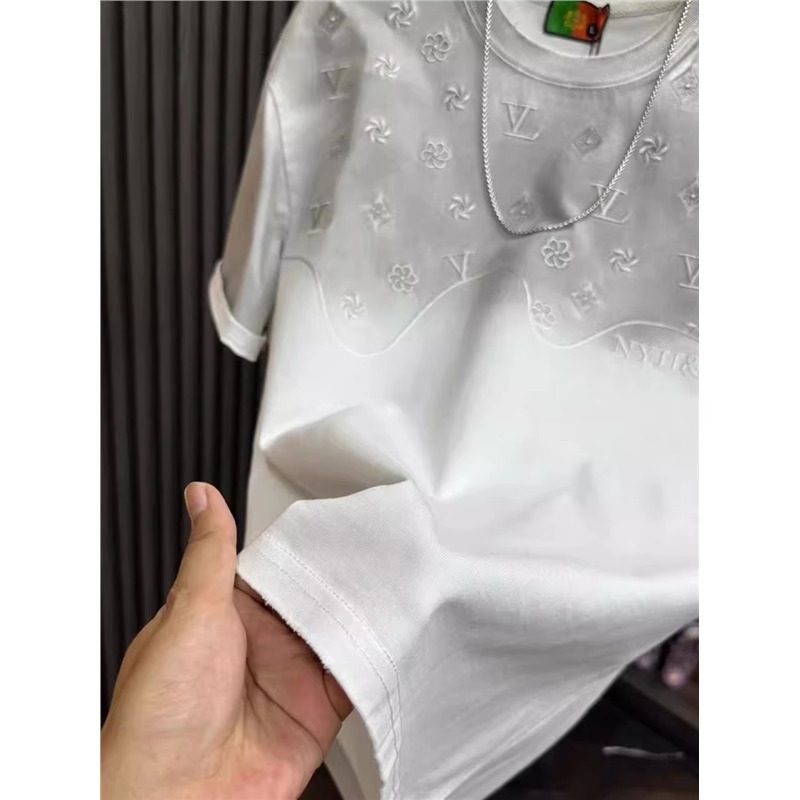 Designer T-shirt 2025 Spring Summer Hot-selling Polo Round Neck Embroidered Short Sleeve T-shirt For Men Light Luxury High-end Fashion Versatile Desig