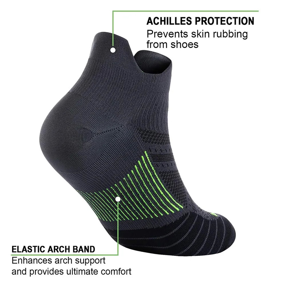 Ankle Compression Sock for Men and Women 6 Pairs Low Cut Compression Running Sock with Ankle Support 251114