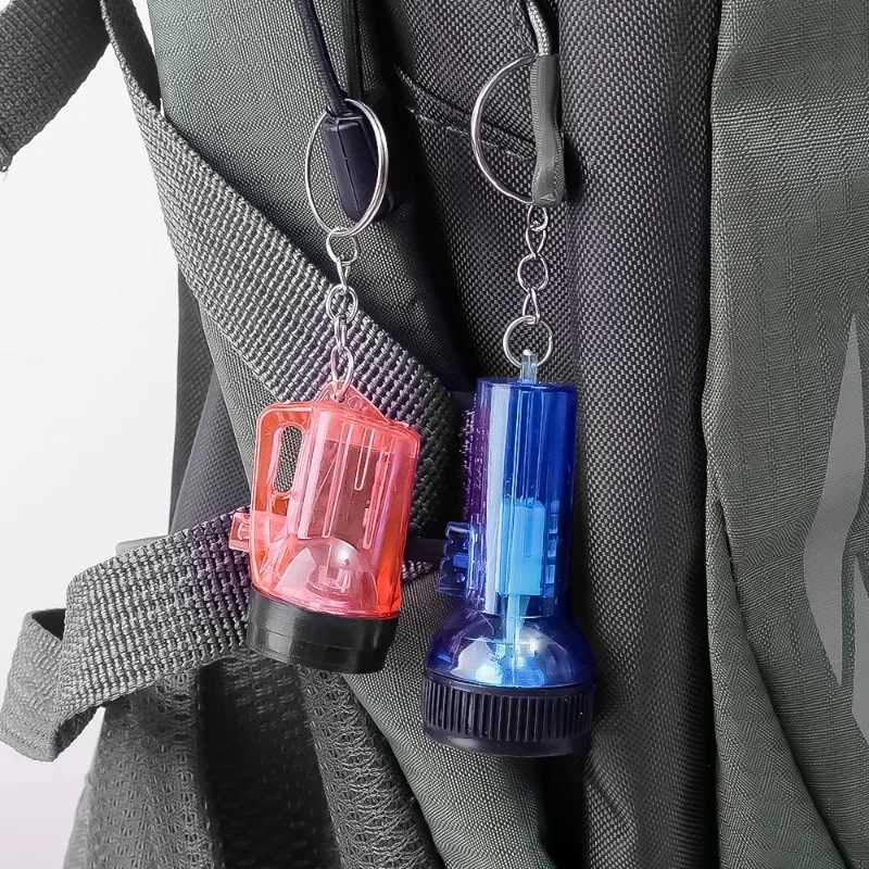 1/12pcs Mini LED Flashlight Battery Powered Pocket-sized Torch Multi-function Keychain Lamp Outdoor Hiking Emergency Torches M251117