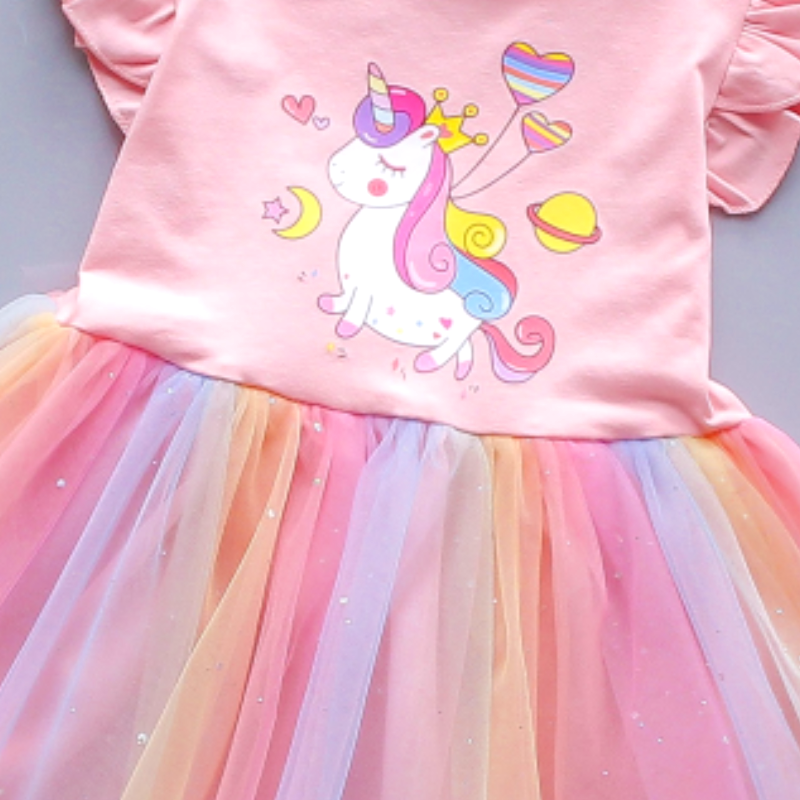 DISNEY kids designer clothes girls dress baby girl cotton dress baby Soft fabric princess dress Cute and gentle style
