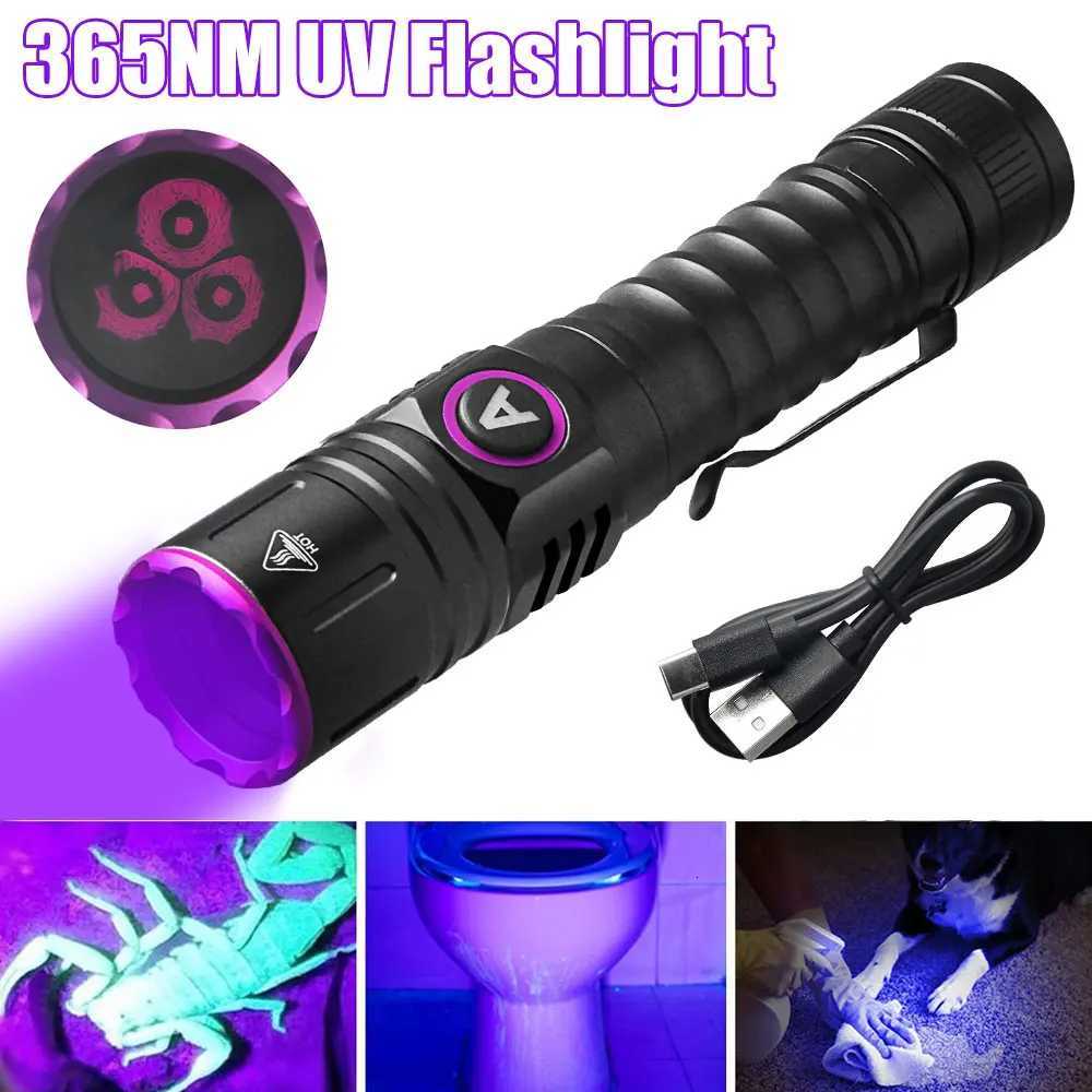 VASTFIRE 3365NM UV flashlight Type-C rechargeable waterproof for hunting scorpions camping pet urine hiking resin curing M251117