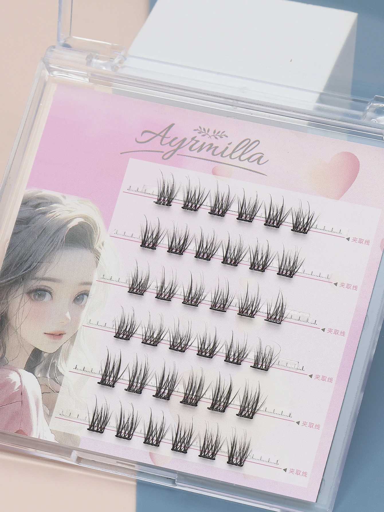 Clusters of natural false eyelashes in various styles essential for travel Fluffy and soft 3D mink eyelashes long eyelashesT251117