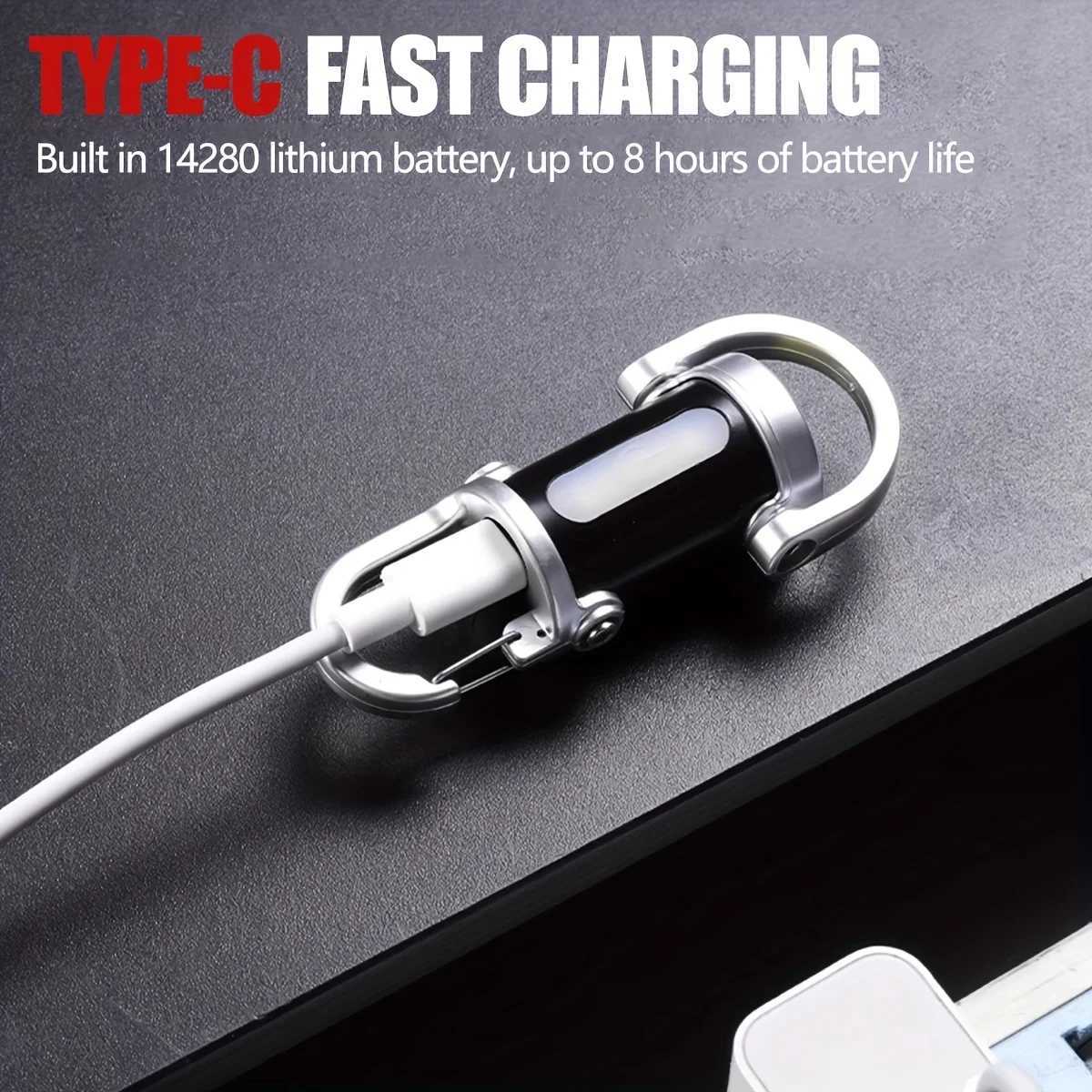 Portable Keychain Multi-Function Emergency Flashlight Outdoor Mini Flashlight Mobile Power for Outdoor Camping And Hiking Light M251117