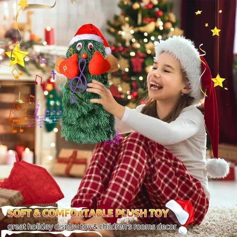 Dancing and Singing Christmas Tree Toys Kids Cute Green Plush Toys Creative Music Electric Plush Doll Home Decor Christmas Gifts J251117