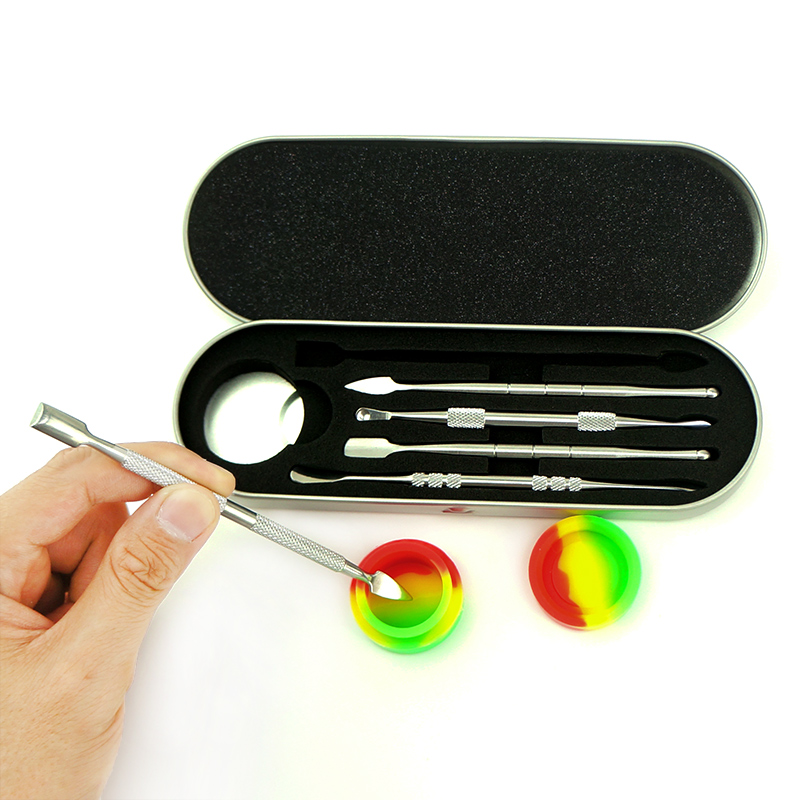 Smok Wax Tools Kit For Smoking Pipes Dry Herb Spoon Silicone Pipes With Hookah nectar collector tobacco Accessories Water Pipes Dabber Oil Nail Tools - view 4