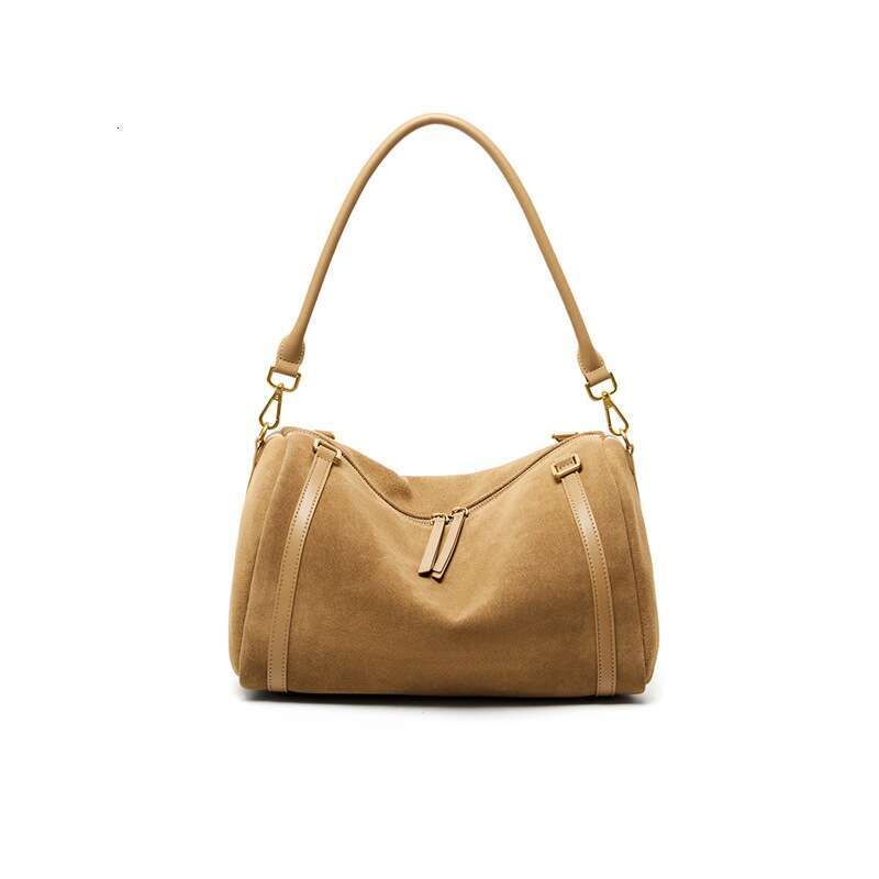 Luxury Bag Designer Boston Pillow For Women Leather Top Layer Cowhide Commuter Crossbody Fashion Simple Large Capacity Shoulder Bag