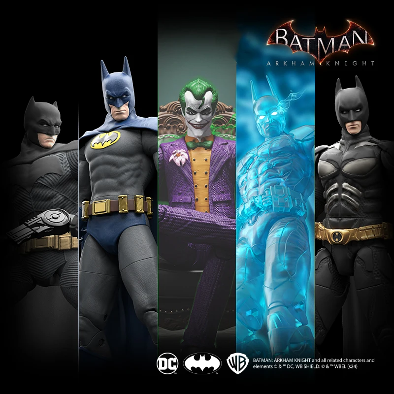 New F5 Batman Arkham Knight Assembled Model Blind Box 11style 10cm Action Figures Crazy Version Collection Hobby Model Boys Toys