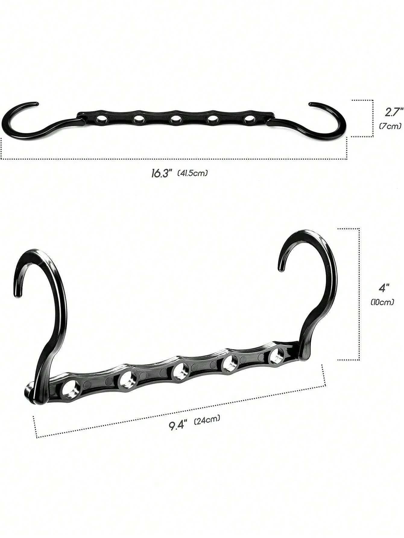 5pcs Sturdy Hanger Organizer Plastic Space Saving Hanger Multifunction Magic Clothes Hanger Dormitory Magic Closet Wardrobe C251117