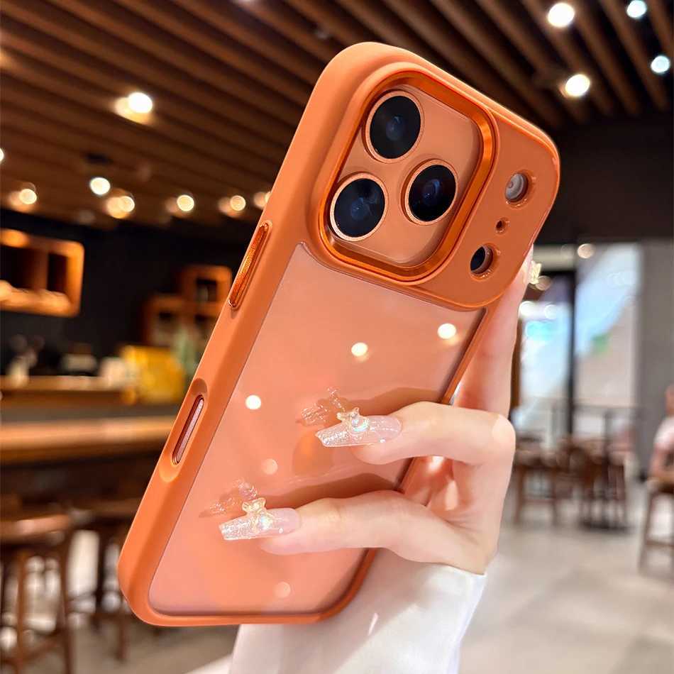 New Luxury Phone Case for iPhone 17 16 15 14 13 Pro Max Plus 17Pro Acrylic PC Hard Shockproof Cover for iPhone 17Air J251202