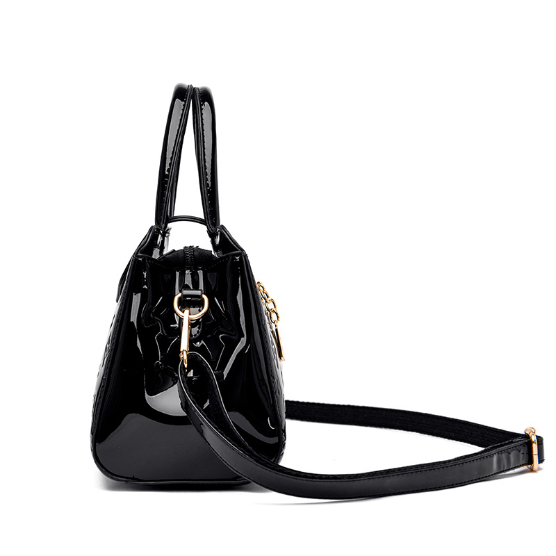 Fashion Elegant New Women Glossy Surface Bag Versatile Design Patterned Handbag Large Capacity Party Crossbody Bag Mother Gift Show Temperament Hot Sa