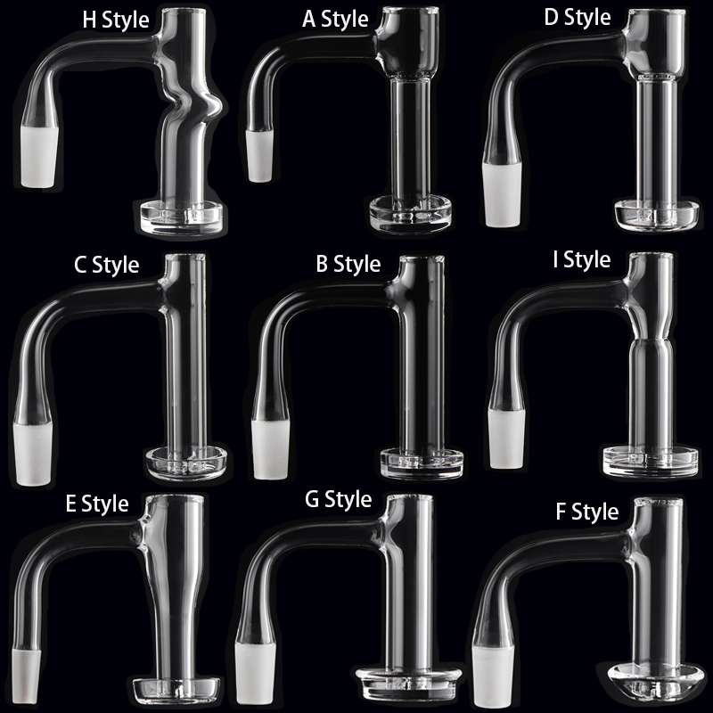 Full Weld Beveled Edge Control Tower Terp Slurpers Quartz Banger With 4mm thick Grid Bottom For Dab Rigs Glass Water Pipes