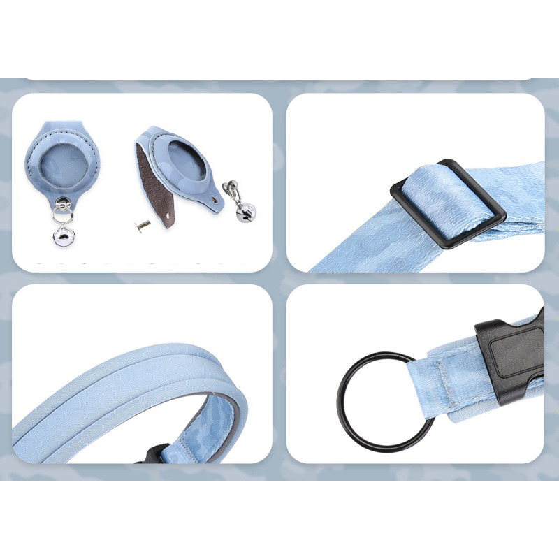 Factory Custom & Free Design Nylon/polyester Pet Collar | Anti-Lost Adjustable Dog Cat Collar with Air Tag Holder & GPS Compatible | Comfortable Safet