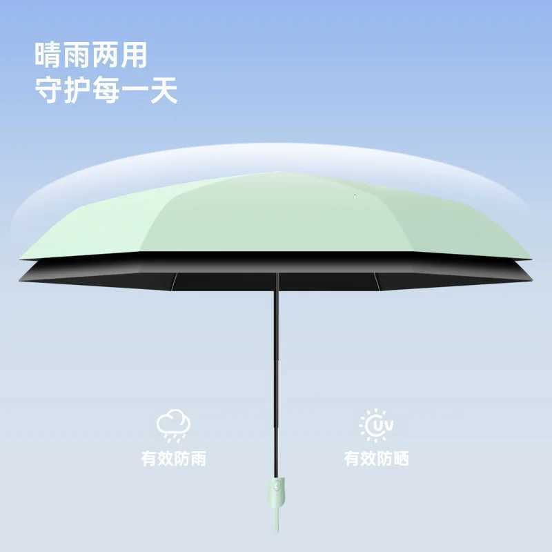 Mini Ultrght Automatic Folding Umbrella for Women Sun UV UPF50 Protection Compact Lightweight Pencil Rain Umbrellas C251117
