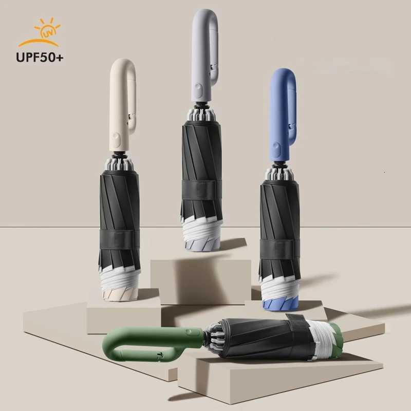 Ring Buckle Design 10 Rib Fully Automatic Umbrella for Men Folding Extra Large Strong WOMENS Sunshade Double Umbrella C251117