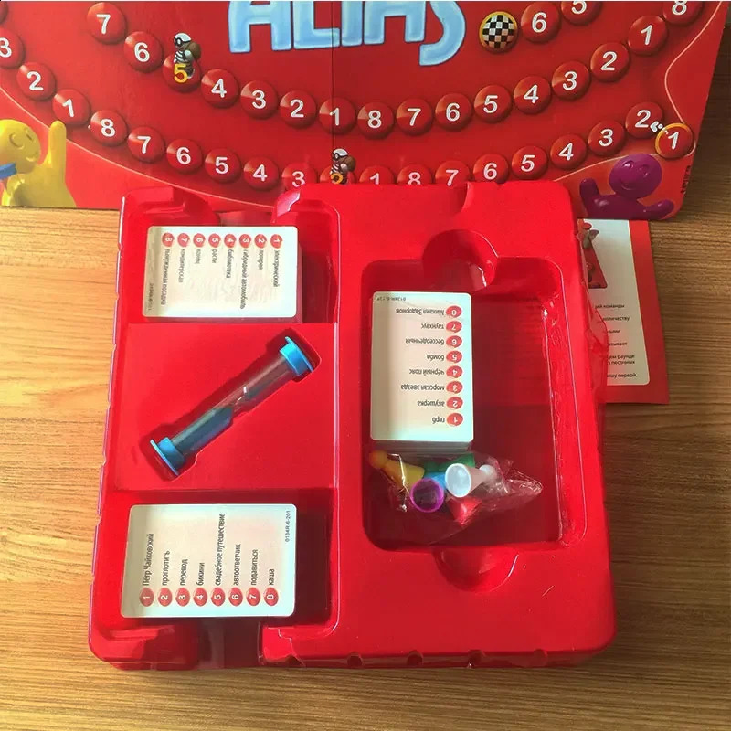 Russian ALIAS card board game family interactive puzzle childrens game chess educational toys 250403