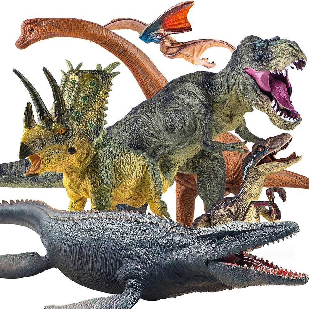 Prehistoric Jurassic Dinosaur World Pterosaur Saichania Animal Model Action Picture PVC High Quality Childrens Toy Gift L260129
