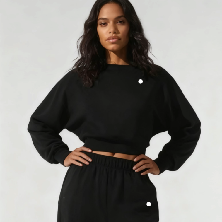 Womens Yoga set cropped Sweatshirt Long sleeved aloTop Round Neck Top Gym aloSweatwear Unisex Casual Sweat Tops Womens hoodie workout sets