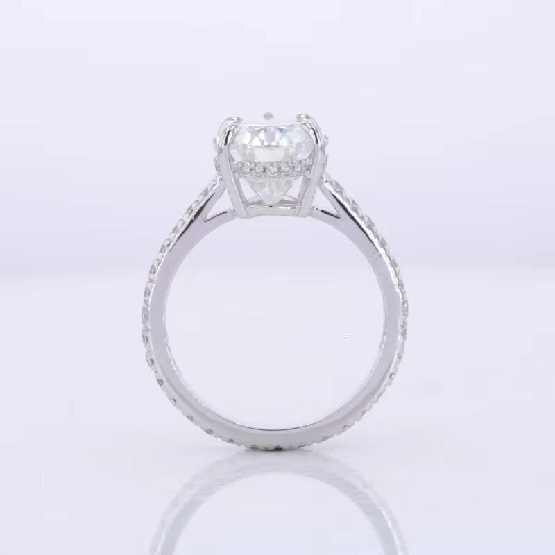 3CT Fashion Jewelry Gold 10K 14K Moissanite Diamonds Women Ring Synthetic Moissanite Engagement Ring Pear Shape