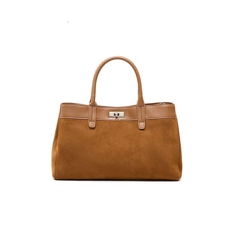 Luxury Bags Suede Beach Bags Casual Cowhide Cross Body Women's One Shoulder Niche Top Handle Bags Genuine Leather Large Capacity High End Tote