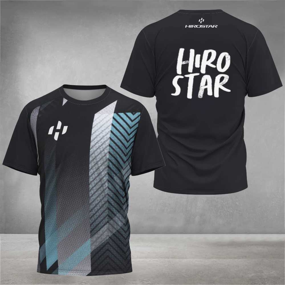 Summer mens T-shirt fashionable tennis training suit outdoor running fitness short sleeved top casual O-neck breathable T-shirt Z250417