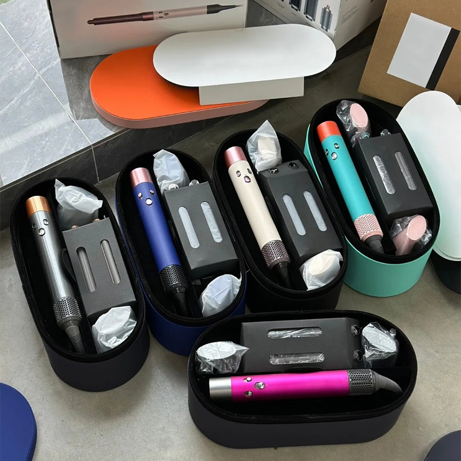 Designer Multi Function Electric Curler Professional Air Wrap Women Adjustable Temperature Tool Hair Curlers With Gift Box Negative Ion 7-In-1 Set