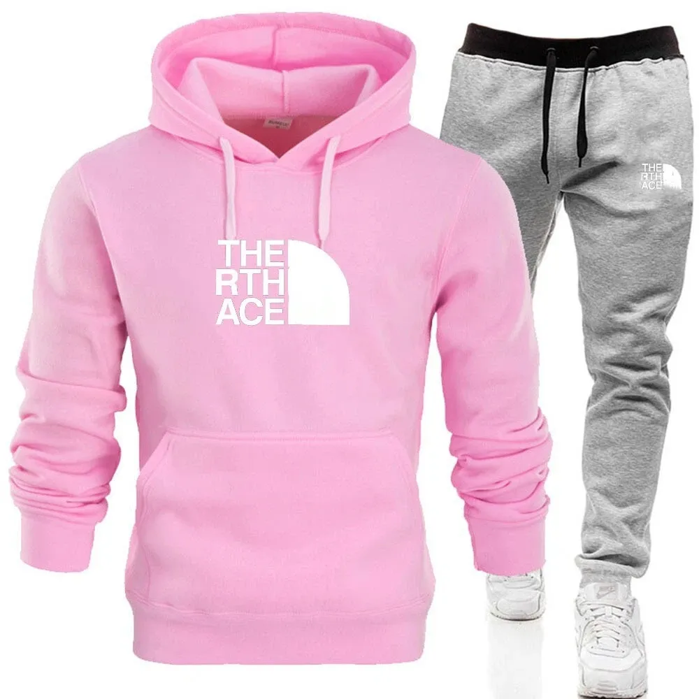 Men's Tracksuits 2025 Spring/Autumn Casual Hoodie Letter Print Fashionable Hooded High Quality 2PCS Casual Couple Autumn Sportswear