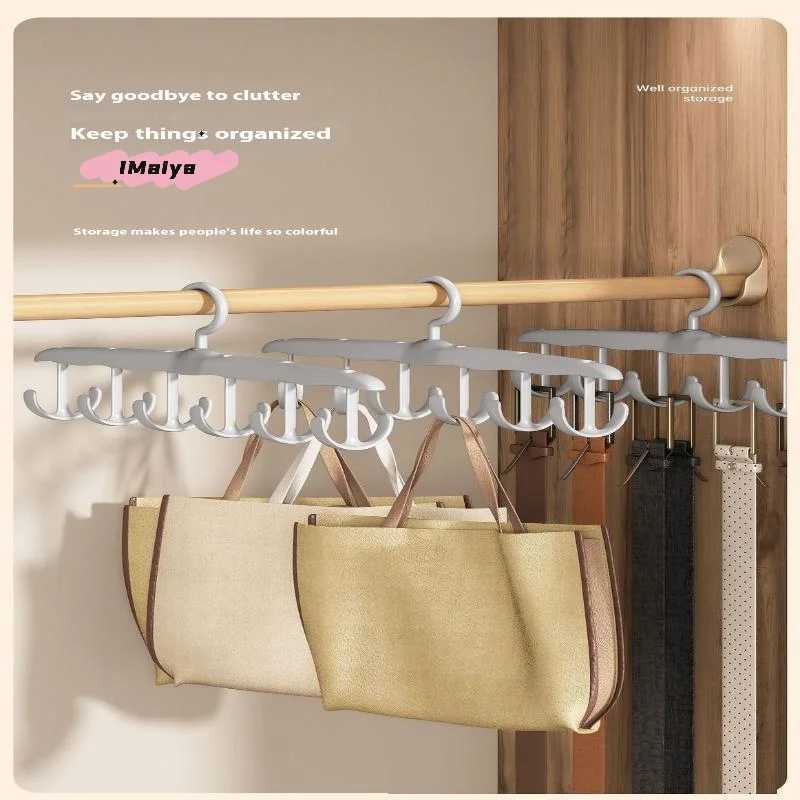 12-Hook Rotating Hanger Closet Organizer Space-Saving for Ties Belts Underwear Portable Storage for Home And Dorm C251117