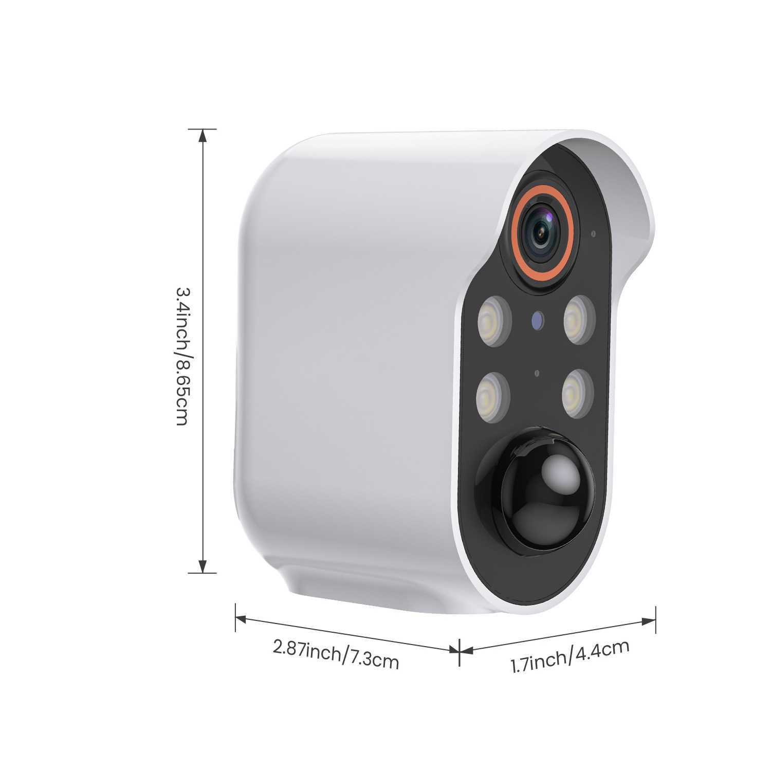 AI security battery camera Wireless WiFi outdoor monitoring 1080P smart home color night vision AI detection Z241225
