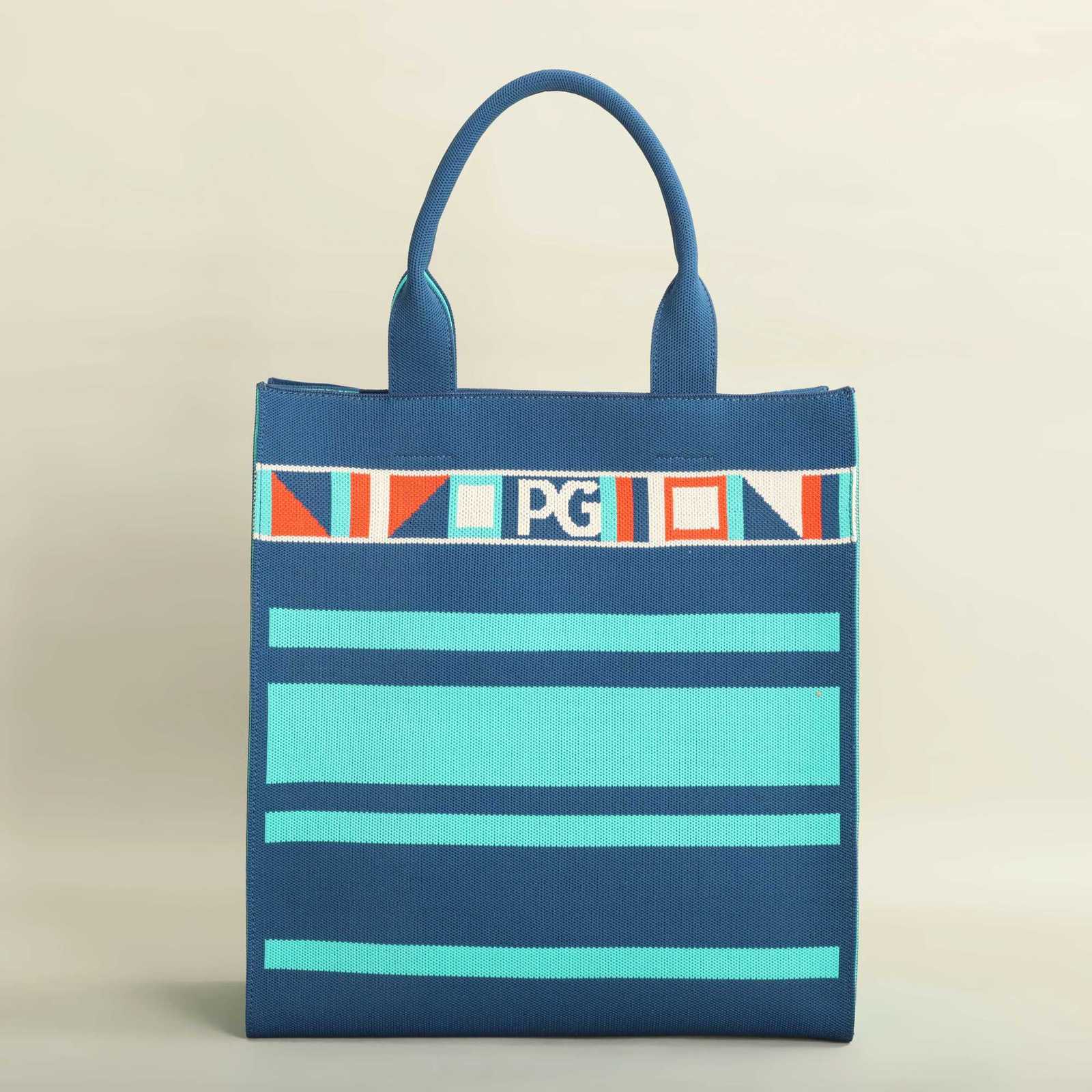 PG PATSY GARIS Unique style design shopping colorful striped handbag fashion shoulder bagW251115