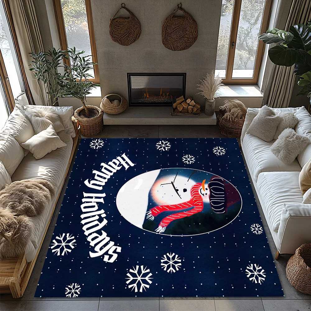 Festive Snowman Doormat Winter Welcome Mat Holiday Entrance Rug Christmas Decor Home Decor Cozy Floor Mat Indoor Outdoor Rug GifM251117