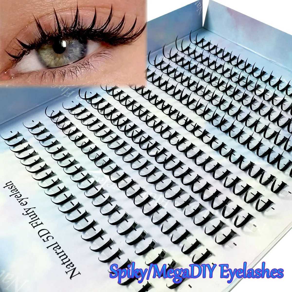 Lash Clusters With Spikes Ultra Long Lash Spikes Lashes Cluster Eyelash Extensions For DIY Eyelashes For Manga/Spiky/Mega LookT251117