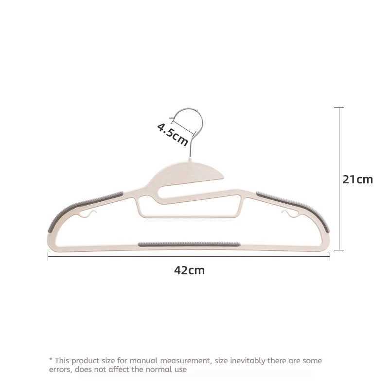 10Pcs Black/Orange/Grey Multifunctional Wet and Dry Household Hanger Suitable for Hanging Clothes Bedroom Wardrobe Anti-Slip C251117