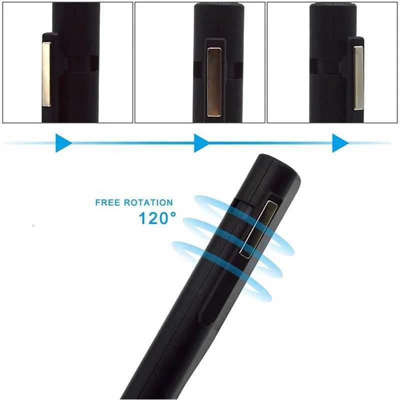 USB Rechargeable Flashlight Magnetic Pen Lamp Hand Torch Lanterna COB Work Light For Camping Lantern Car Repair Lamp M251117