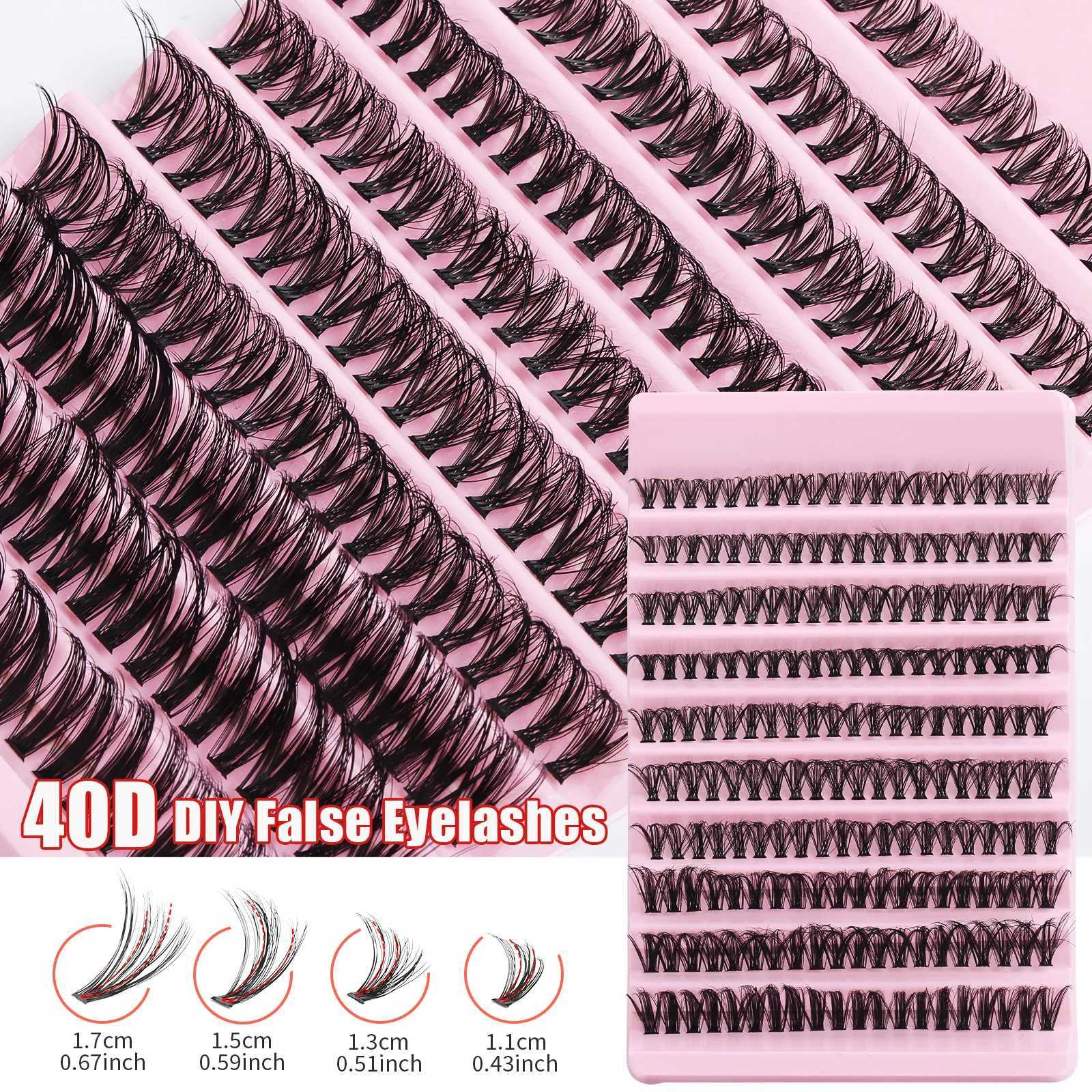 MJ Individual Lashes 8-16mm 200pcs Cluster Lashes Natural Look Mixed Tray DIY Eyelash Extension Volume Lash Clusters EyelashesT251117