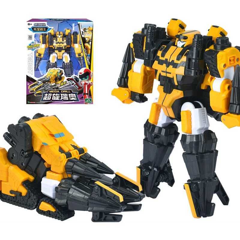 New Galaxy Detectives Tobot Transformation Car to Robot Toy Korea Brothers Anime Tobot Deformation Car Train Toys C251117
