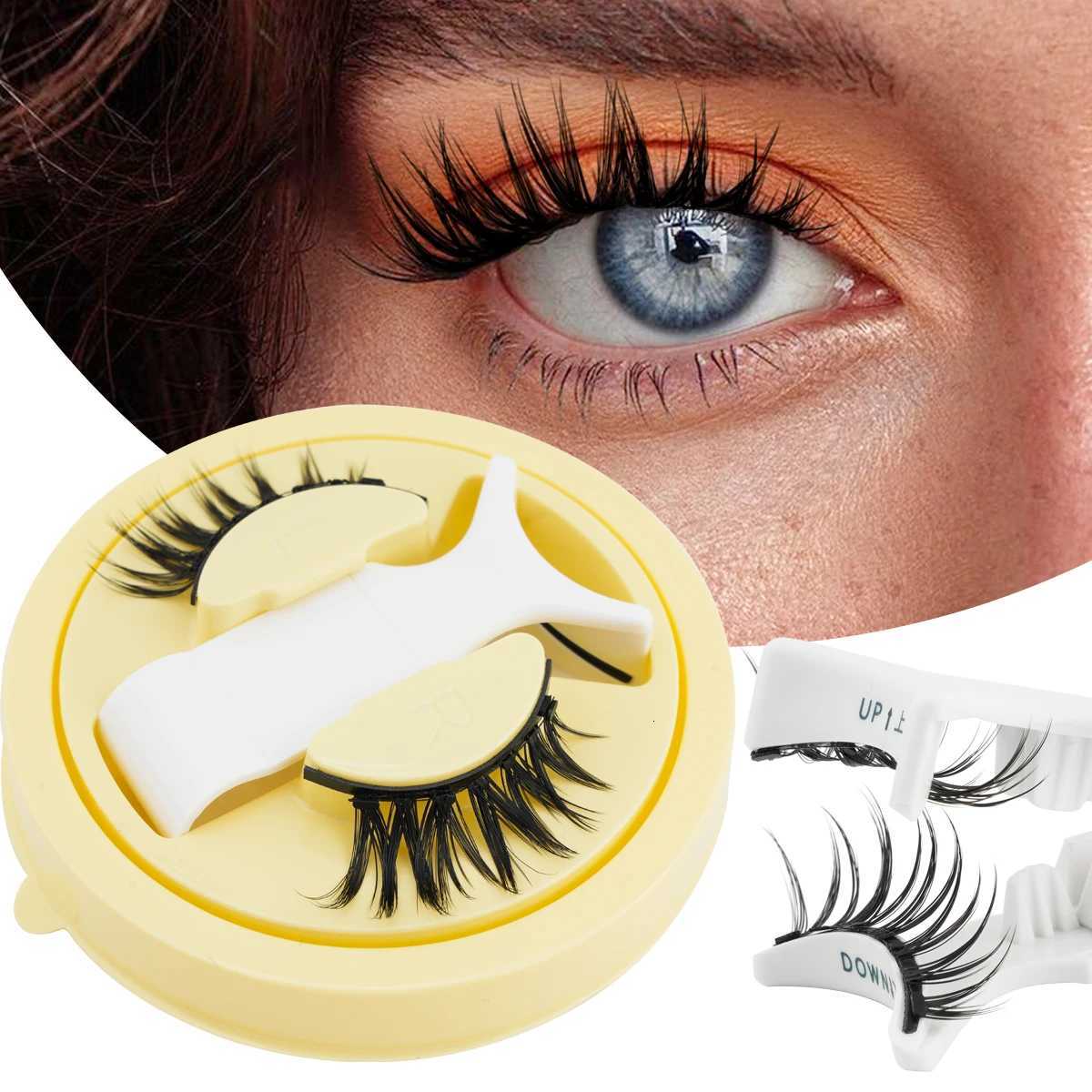 SHIDISHANGPIN Magnetic Eyelashes 1 Pair Handmade 3D Mink Lashes Reusable False Eyelashes Set Natural Fake Eyelash Tweezers ToolT251117