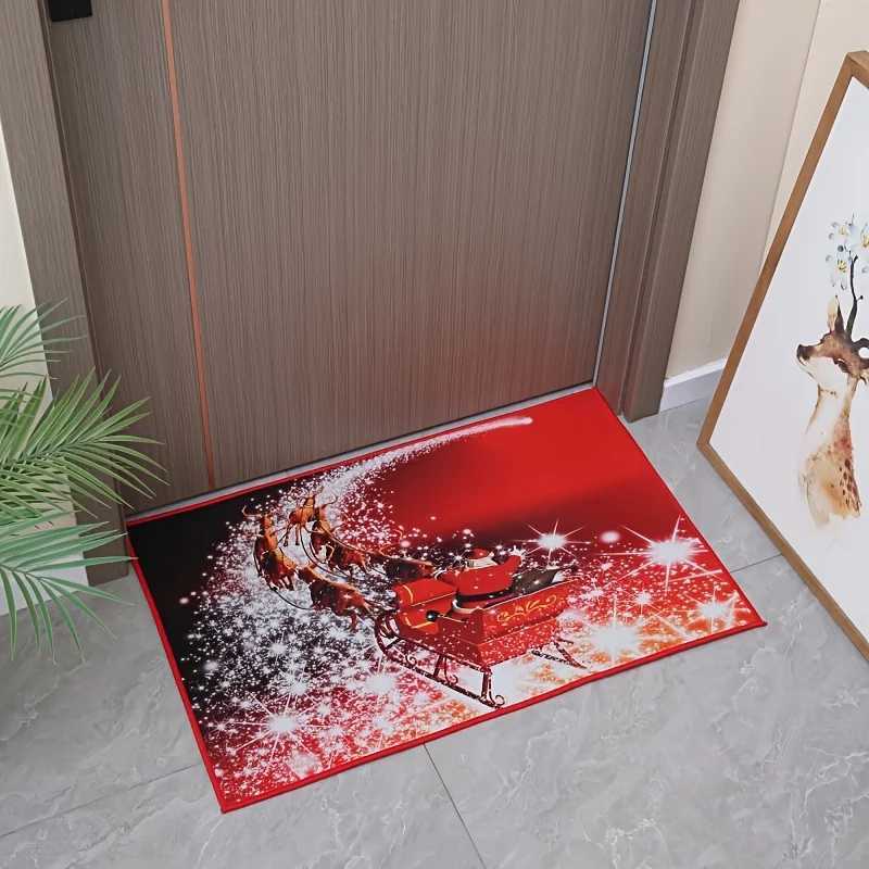 Christmas Floor Mat Entrance Doormat Bedroom Bath Toilet Anti-Slip Carpet 2025 Merry Christmas Decoration for Home New Year GiftM251117