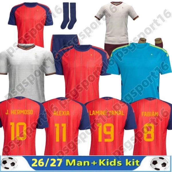 S-4XL 2026 World Cup SpAiNs Jersey LAMINE YAMAL Soccer Jerseys PEDRI GAVI MORATA Carvajal Home away OLMO FERRAN WILLIAMS JR Football Shirt RODRIGO Camiseta de futbol