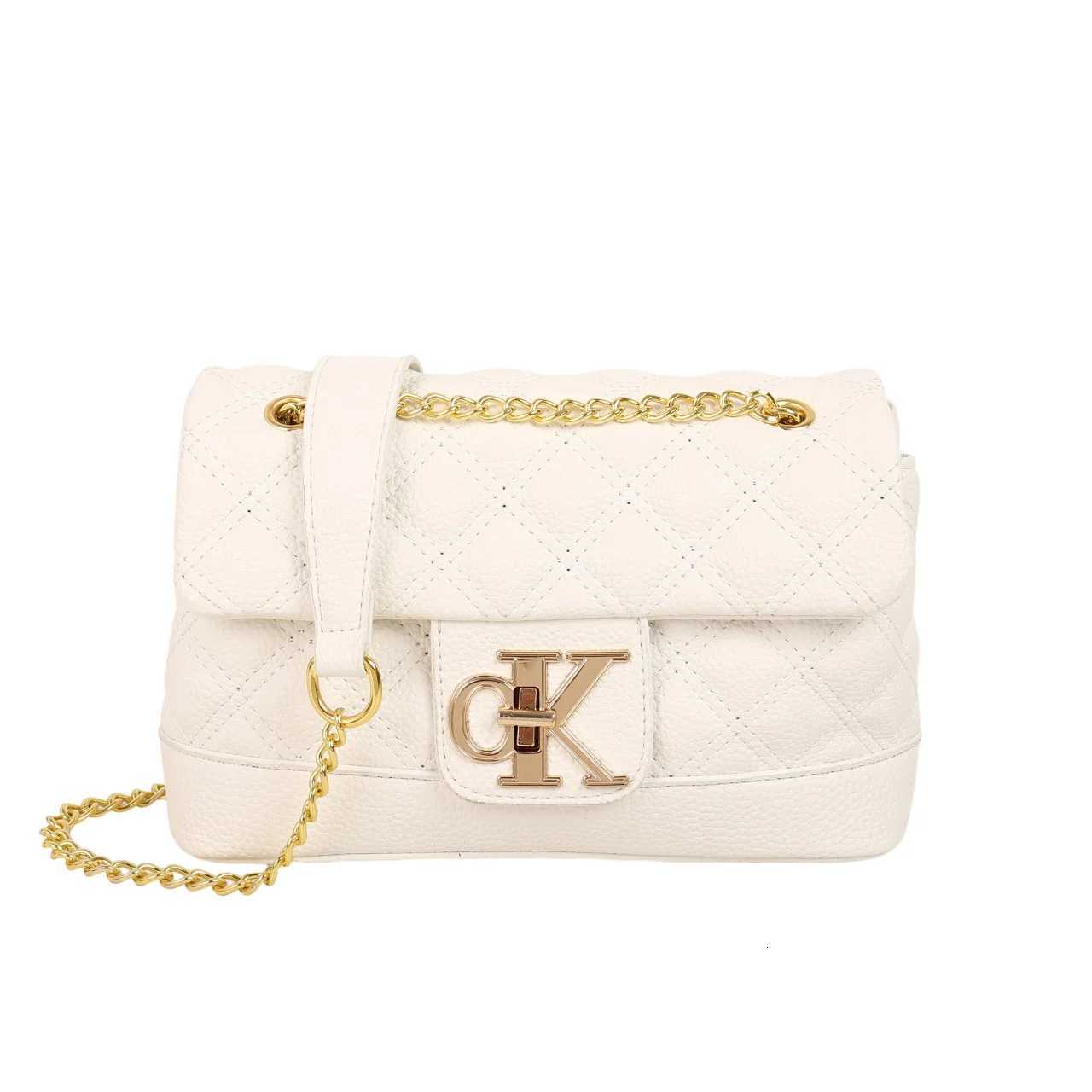 2025 Quilted Chain Strap Bag for Women Embroidered Shoulder Purse Adjustable Crossbody Strap Niche Designer Work to Weekend BagW251117