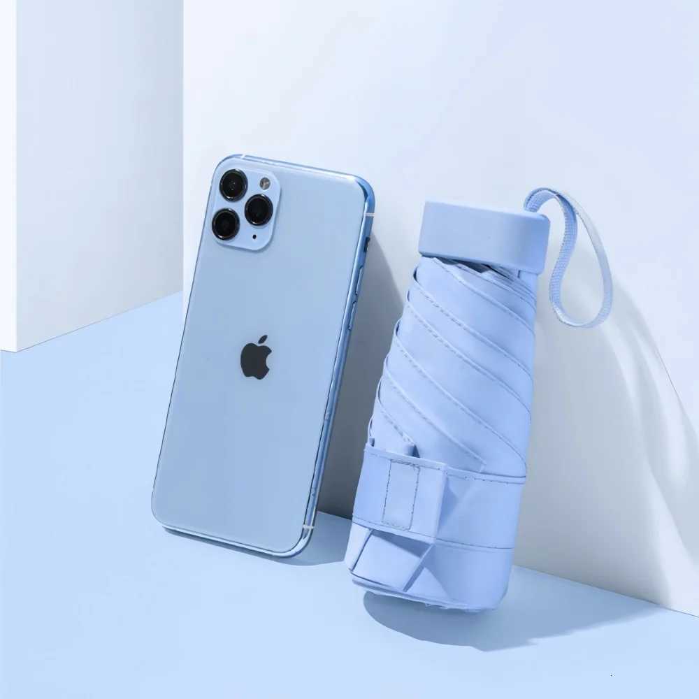 Mini Sun Umbrella Pocket Rain Umbrella Sunny and Rainy Dualuse Rainproof Sun Protection Outdoor Portable Parasol Umbrella C251117