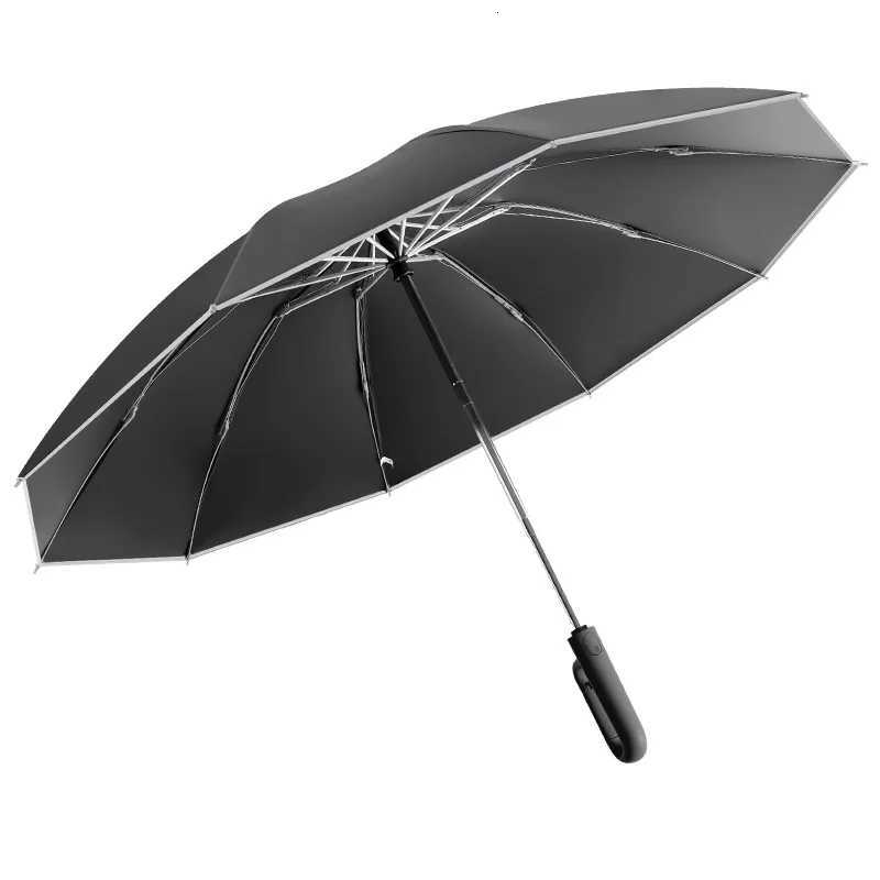 Ring Buckle Design 10 Rib Fully Automatic Umbrella for Men Folding Extra Large Strong WOMENS Sunshade Double Umbrella C251117