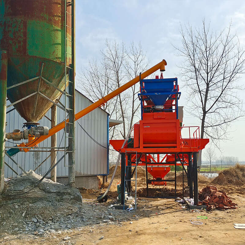 Electric-powered Mobile Concrete Mixing Plant for Large Construction Sites Used Equipment Pump Free Foundation for Concrete