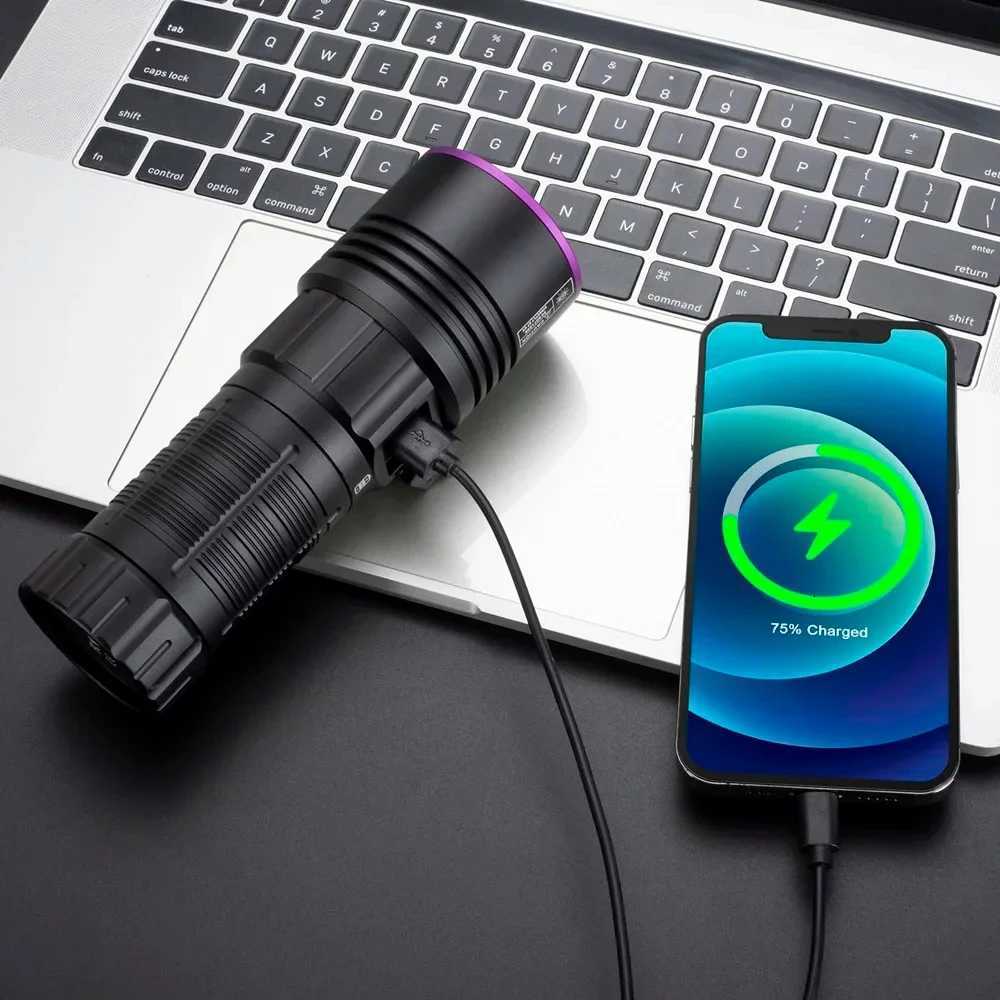 365nm Ultraviolet Black Mirror Purple Light 180W High Power 9LED UV Flashlight Pet Urine Tinea Ore Ink Dryer Fluorescer Detector M251117