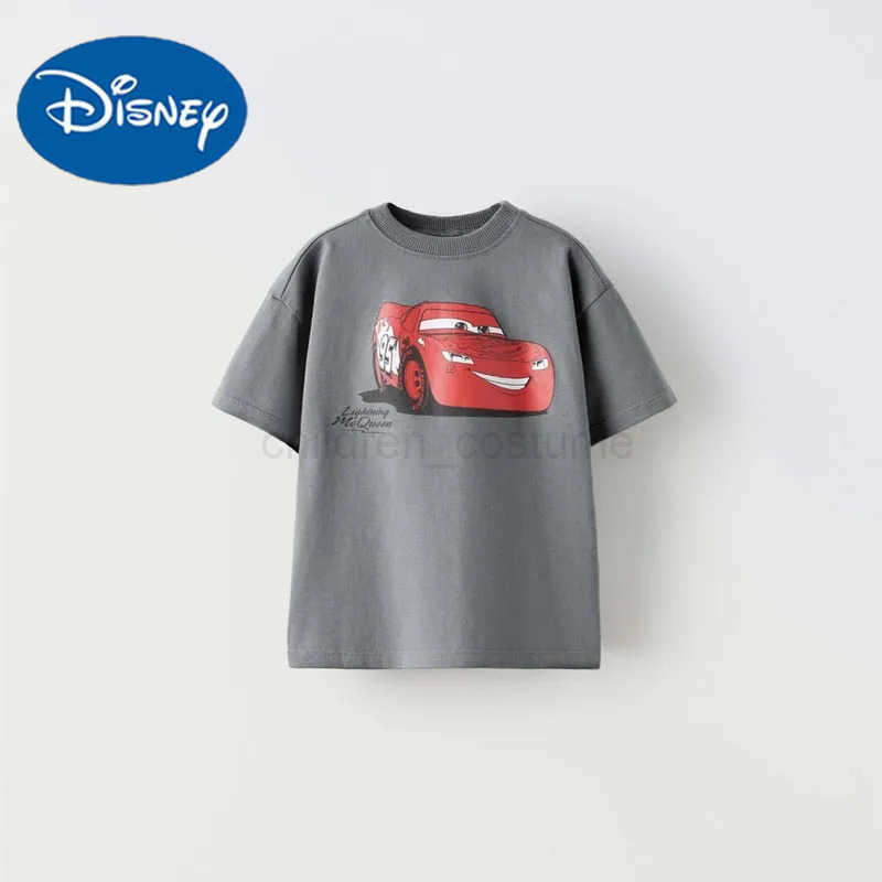 Disney Cartoon Fashion Baby Boys Short Sleeve T-shirt 2024 Summer Clothing Loose Casual Childrens Wear Tops Tees Kids Boy T Shirts W20250417